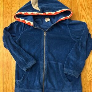Hanna Andersson Blue Shark Kids Swim Hoodie